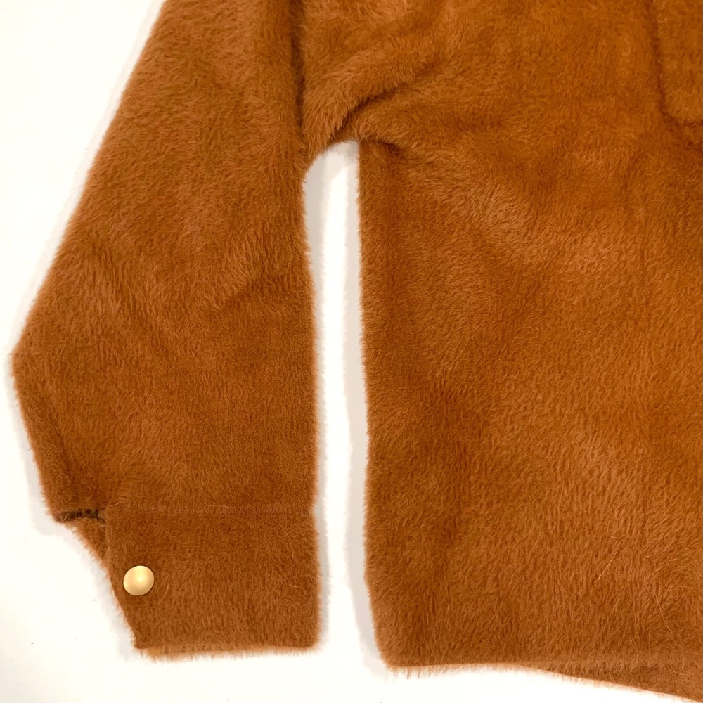 Bucketlist Frankie Soft Fuzzy Shacket In Camel - … - image 7